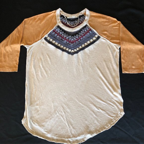 Free People Spring Bound Long Sleeve Top Sz XL - Picture 5 of 10